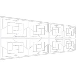 Ekena Millwork - WPKPLLD - Loveland PVC Fretwork Wainscot Wall Panel