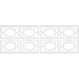 Ekena Millwork - WPKPLWD - Lakewood PVC Fretwork Wainscot Wall Panel