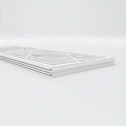 Ekena Millwork - WPKPLWD - Lakewood PVC Fretwork Wainscot Wall Panel