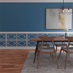 Ekena Millwork - WPKPLWD - Lakewood PVC Fretwork Wainscot Wall Panel