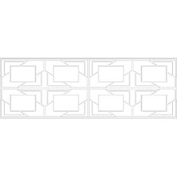 Ekena Millwork - WPKPMMT - Monument PVC Fretwork Wainscot Wall Panel