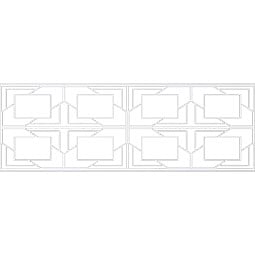 Ekena Millwork - WPKPMMT - Monument PVC Fretwork Wainscot Wall Panel
