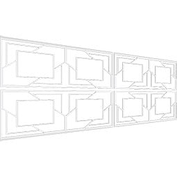 Ekena Millwork - WPKPMMT - Monument PVC Fretwork Wainscot Wall Panel