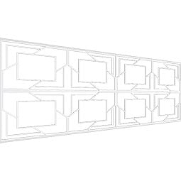 Ekena Millwork - WPKPMMT - Monument PVC Fretwork Wainscot Wall Panel