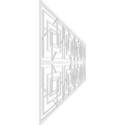Ekena Millwork - WPKPNWD - Norwood PVC Fretwork Wainscot Wall Panel