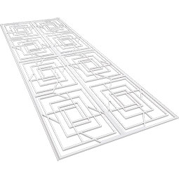 Ekena Millwork - WPKPNWD - Norwood PVC Fretwork Wainscot Wall Panel