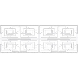 Ekena Millwork - WPKPNWD - Norwood PVC Fretwork Wainscot Wall Panel