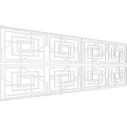 Ekena Millwork - WPKPNWD - Norwood PVC Fretwork Wainscot Wall Panel