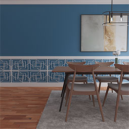 Ekena Millwork - WPKPNWD - Norwood PVC Fretwork Wainscot Wall Panel