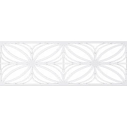 Ekena Millwork - WPKPOTS - Otis PVC Fretwork Wainscot Wall Panel