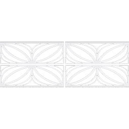 Ekena Millwork - WPKPOTS - Otis PVC Fretwork Wainscot Wall Panel