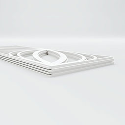 Ekena Millwork - WPKPOTS - Otis PVC Fretwork Wainscot Wall Panel