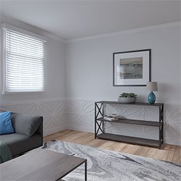 Ekena Millwork - WPKPOTS - Otis PVC Fretwork Wainscot Wall Panel