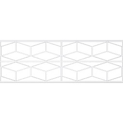 Ekena Millwork - WPKPPBL - Pueblo PVC Fretwork Wainscot Wall Panel