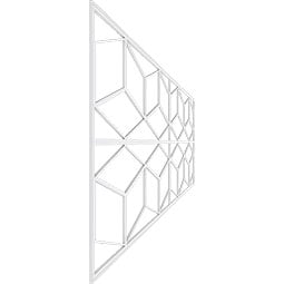 Ekena Millwork - WPKPPBL - Pueblo PVC Fretwork Wainscot Wall Panel