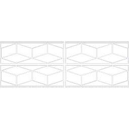 Ekena Millwork - WPKPPBL - Pueblo PVC Fretwork Wainscot Wall Panel