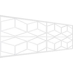 Ekena Millwork - WPKPPBL - Pueblo PVC Fretwork Wainscot Wall Panel