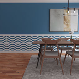 Ekena Millwork - WPKPPKR - Parker PVC Fretwork Wainscot Wall Panel