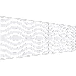 Ekena Millwork - WPKPPKR - Parker PVC Fretwork Wainscot Wall Panel