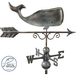 Good Directions - GD1976 - Save the Whales Pure Copper Weathervane