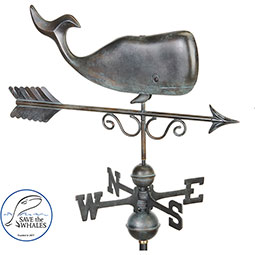 Good Directions - GD1976 - Save the Whales Pure Copper Weathervane