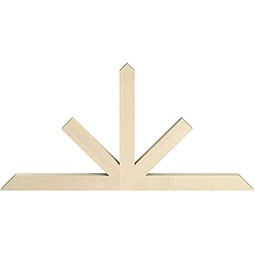 Fypon, Ltd. - GBPBRM - Burnham Rough Sawn Gable Bracket Pediment