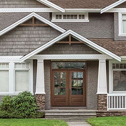 Fypon, Ltd. - GBPMEI - Meier Rough Sawn Gable Bracket Pediment