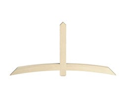 Fypon, Ltd. - GBPASH - Asher Rough Sawn Gable Bracket Pediment