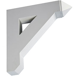 Fypon, Ltd. - BKT14X14X4 - 14"H x 14"D x 3 1/2"W Flat Smooth Decorative Bracket