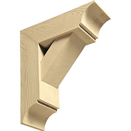 Fypon, Ltd. - BKT18X18X4S - 18"H x 18"D x 3 1/2"W Flat Wood-Grained Decorative Bracket