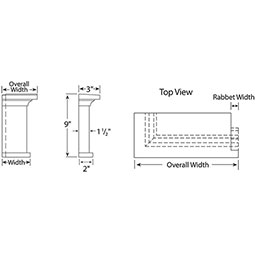 Fypon, Ltd. - CHCCEC - Craftsman Cove Crosshead End Cap