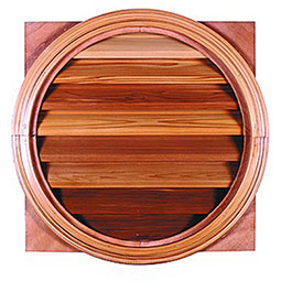 CW Ohio Inc. - WBRNS - Webb Round (Square Back) Louvered Gable  Vent
