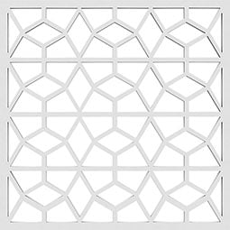 Ekena Millwork - WALPAKR - Akron Decorative Fretwork Wall Panels