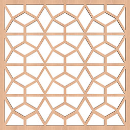 Ekena Millwork - WALWAKR - Akron Decorative Fretwork Wood Wall Panels