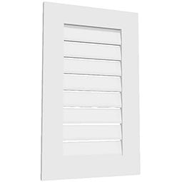 Ekena Millwork - GVPS - TrueCraft Surface Mounted Architectural Grade PVC Gable Vent