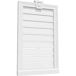 Ekena Millwork - GVPS - TrueCraft Surface Mounted Architectural Grade PVC Gable Vent