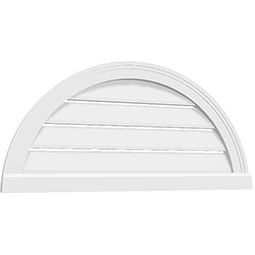 Ekena Millwork - GVPS - TrueCraft Surface Mounted Architectural Grade PVC Gable Vent