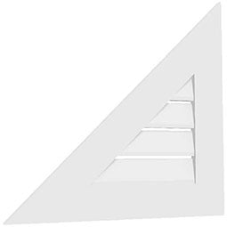 Ekena Millwork - GVPS - TrueCraft Surface Mounted Architectural Grade PVC Gable Vent