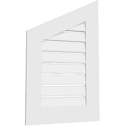 Ekena Millwork - GVPS - TrueCraft Surface Mounted Architectural Grade PVC Gable Vent