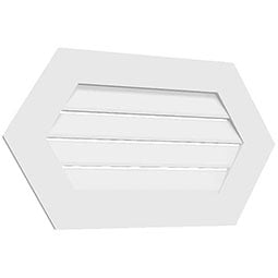 Ekena Millwork - GVPS - TrueCraft Surface Mounted Architectural Grade PVC Gable Vent