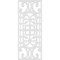 Ekena Millwork - WALPBLO - Bloomsburg Decorative Pierced Fretwork Wall Panels in Architectural Grade PVC