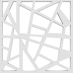 Ekena Millwork - WALPHSB - Harrisburg Decorative Fretwork Wall Panels in Architectural Grade PVC