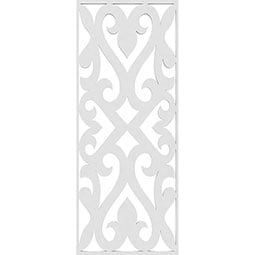 Ekena Millwork - WALPKEE - Keene Decorative Pierced Fretwork Wall Panels in Architectural Grade PVC