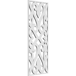 Ekena Millwork - WALPKEE - Keene Decorative Pierced Fretwork Wall Panels in Architectural Grade PVC