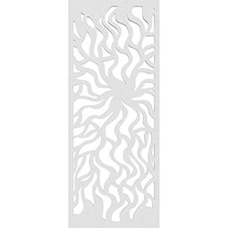 Ekena Millwork - WALPLAR - Larkin Decorative Pierced Fretwork Wall Panels in Architectural Grade PVC