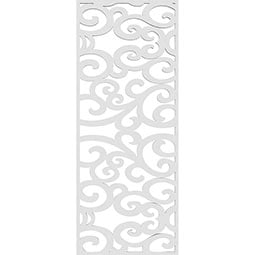 Ekena Millwork - WALPPOT - Potterville Decorative Pierced Fretwork Wall Panels in Architectural Grade PVC