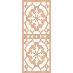 Ekena Millwork - WALWHER - Hermitage Decorative Pierced Fretwork Wood Wall Panels