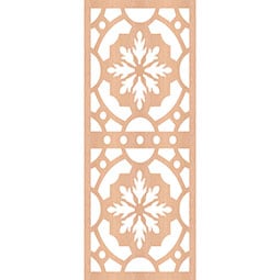 Ekena Millwork - WALWHER - Hermitage Decorative Pierced Fretwork Wood Wall Panels