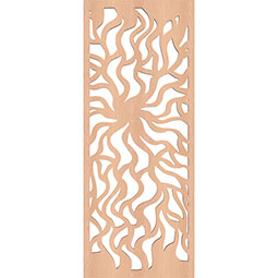 Ekena Millwork - WALWLAR - Larkin Decorative Pierced Fretwork Wood Wall Panels