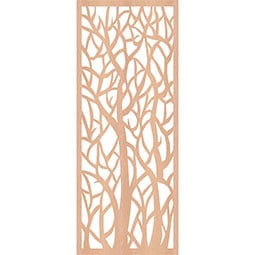 Ekena Millwork - WALWLAW - Lawrence Decorative Pierced Fretwork Wood Wall Panels